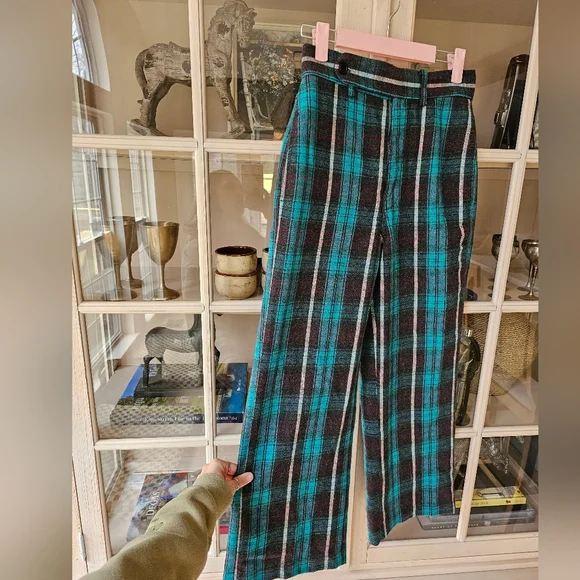 Urban Outfitters Abby Brushed Wool Plaid Pants - Picture 5 of 12